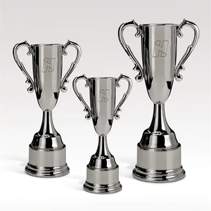 Photo of Pedestal Trophy Cup   Nickel Finish, W/ Etch   Vanderbilt