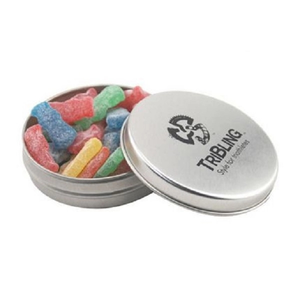 Photo of Round Tin With Sour Patch Kids