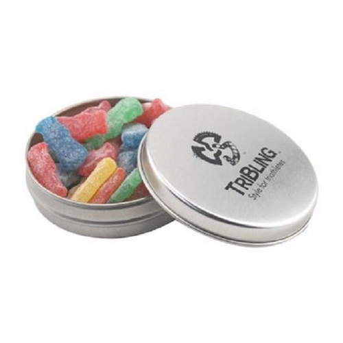 Main photo of Round Tin With Sour Patch Kids