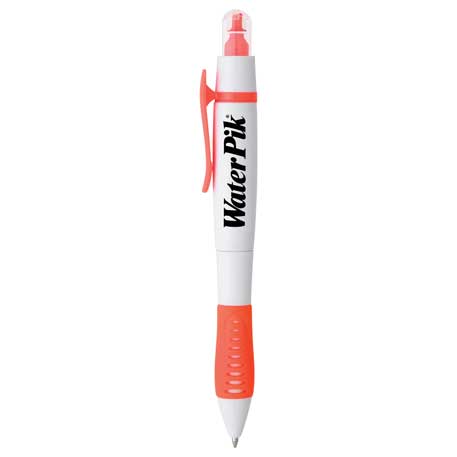 White W/ Orange Highlighter color option for The Dual Tip Pen Highlighter