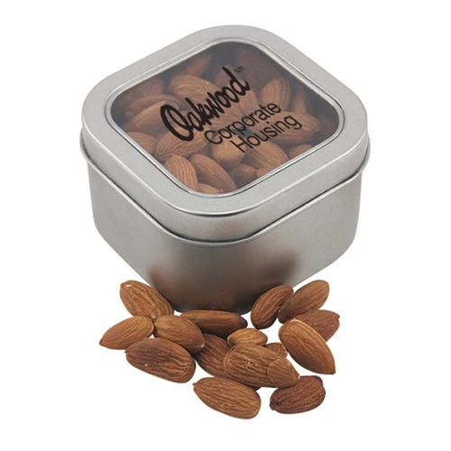 Main photo of Large Tin With Window Lid And Almonds