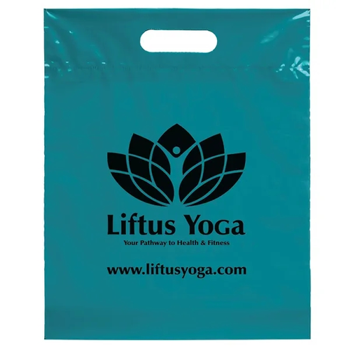 Main photo of 12 W X 15 H Die Cut Handle Bag   Flexo Ink Print