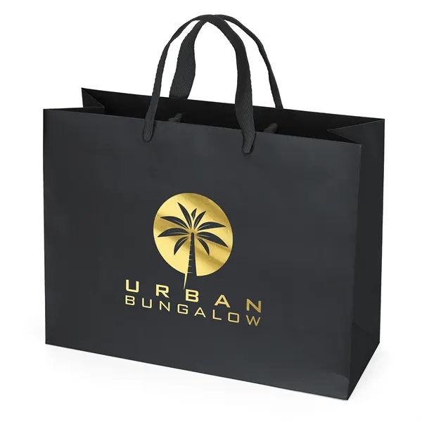 Black color option for London Matte Eurotote   Foil Print