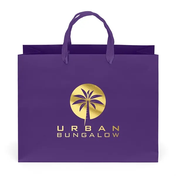Grape color option for London Matte Eurotote   Foil Print