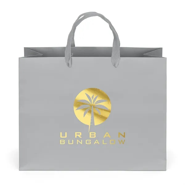Silver color option for London Matte Eurotote   Foil Print