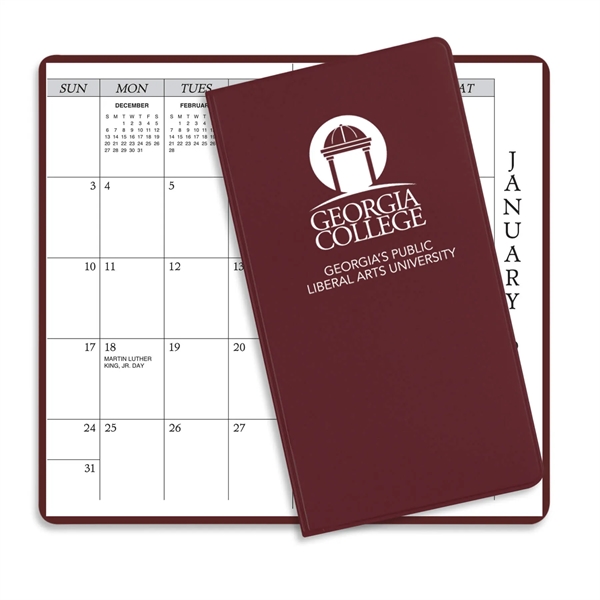 Burgundy color option for Monthly Pocket Planers