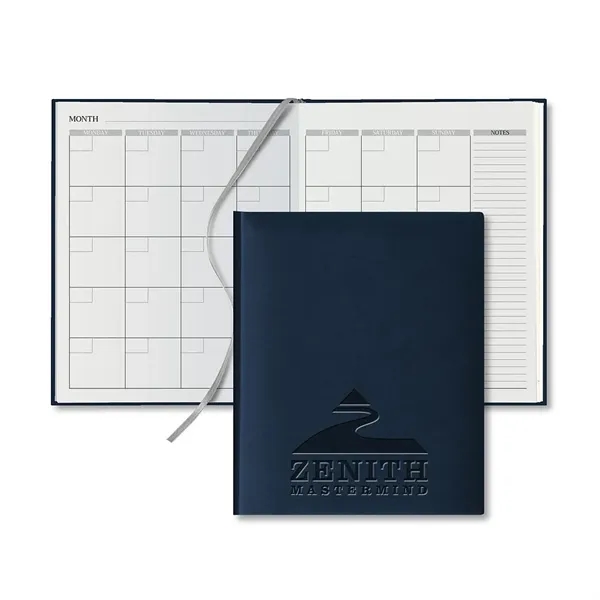 Navy Blue color option for Tucson Grande Desk White Page Perpetual Monthly Diary
