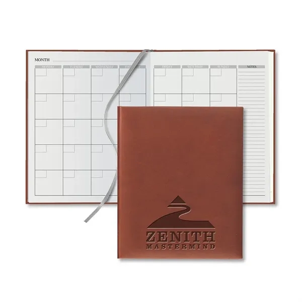 Terracotta color option for Tucson Grande Desk White Page Perpetual Monthly Diary