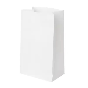 Photo of 8.4 X 4.7 X 2.7 White Kraft Paper Bag