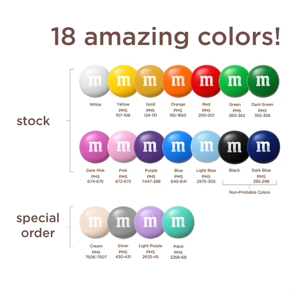Light Purple color option for 1.5 Oz. Personalized M&M's® In A Silver Tin