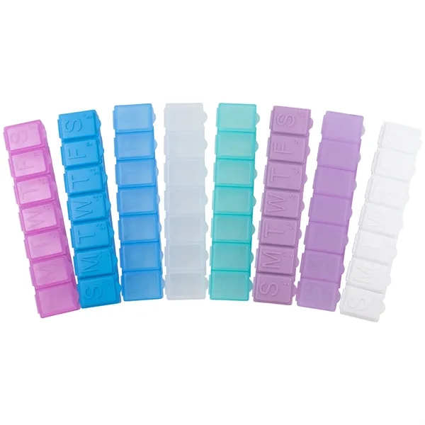 Assorted Colors color option for 7 Day Xl Pill Organizer