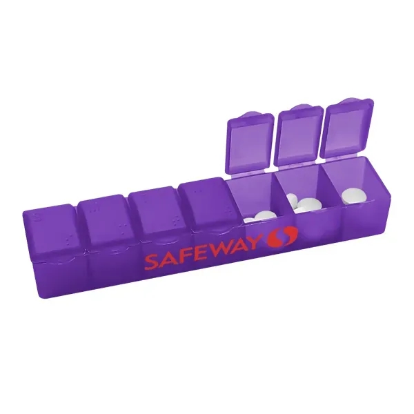 Purple color option for Medi Box 7 Day Pillcase