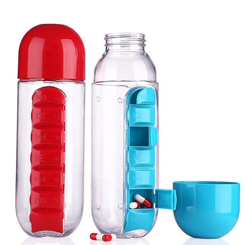 Main photo of 3 In 1 Water Bottle & Portable 7 Day Pillbox