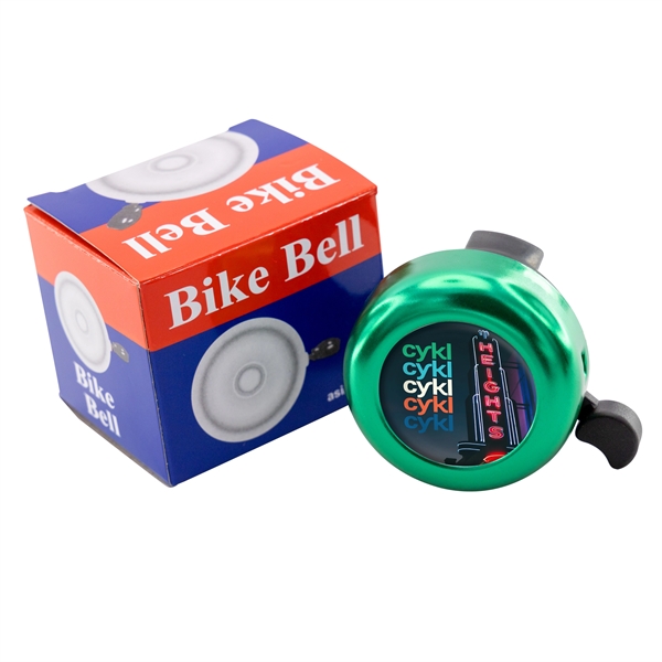Green color option for Bicycle Bell W/Full Color Imprint