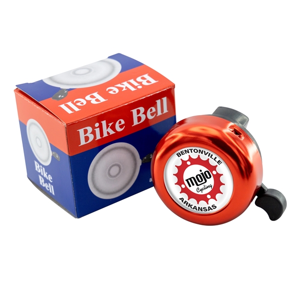 Red color option for Bicycle Bell W/Full Color Imprint