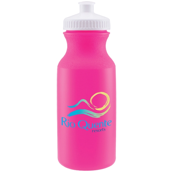 Pink-White color option for Bike Ii   Color Jet   Full Color 20 Oz. Sports Bottle