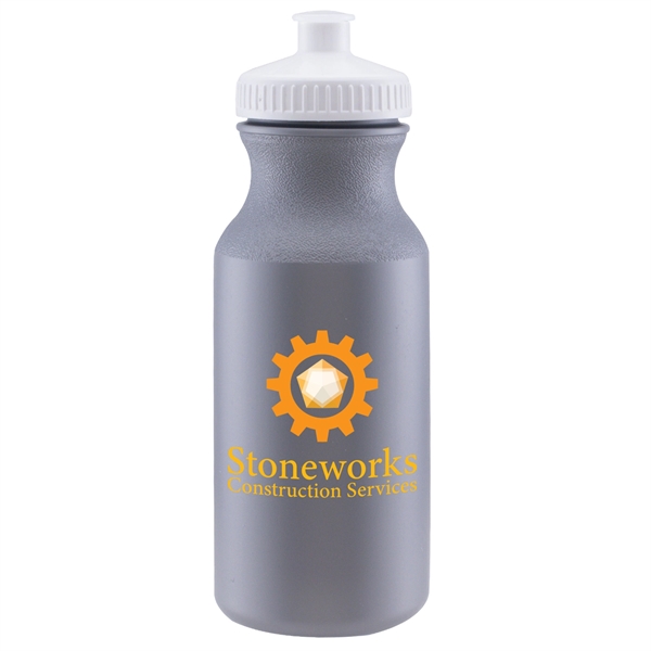 Silver Cool Gray-White color option for Bike Ii   Color Jet   Full Color 20 Oz. Sports Bottle