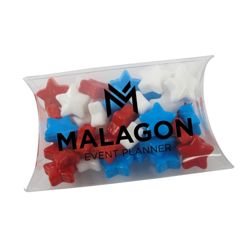 Main photo of Small Pillow Acetate Box With Starzmania Candies