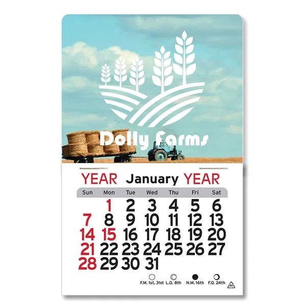 White color option for Adhesive Peel N Stick® Calendar   Billboard