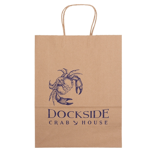 Main photo of Eco Jenny   Kraft Brown Shopper   Flexo Ink Print