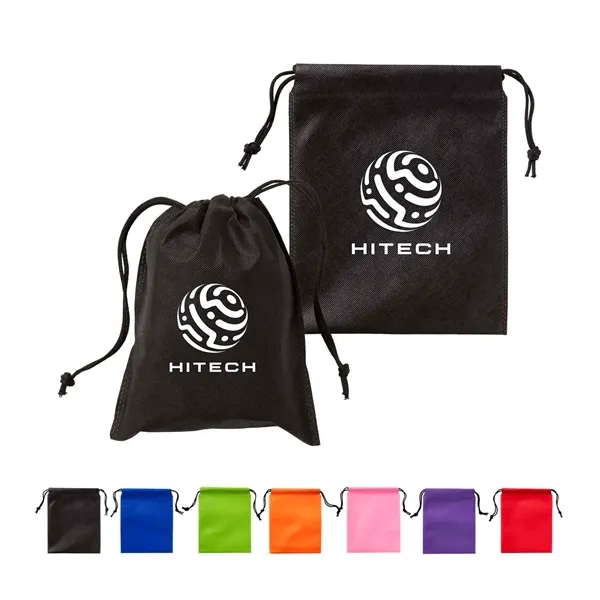 Orange color option for Non Woven Drawstring Pouch