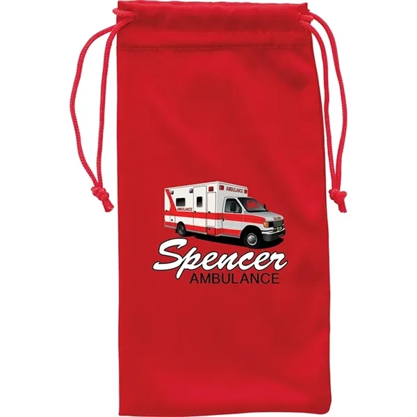 Red color option for Vanda Microfiber Drawstring Pouch