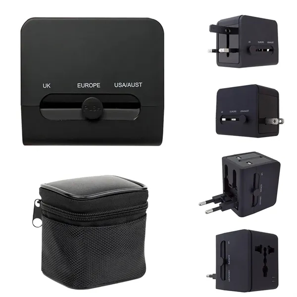 Black color option for 20 W Universal Travel Adapter With Type C