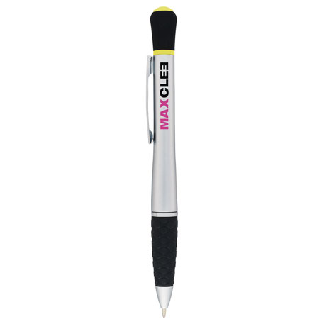 Silver W/ Yellow Highlighter color option for The Stellar Pen Highlighter