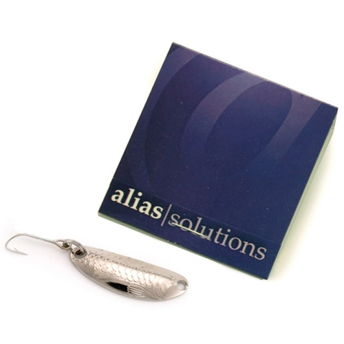 Main photo of Nickel Plated Minnow Fishing Lure In Matchbook