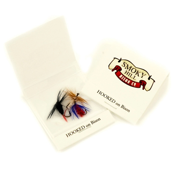 Multi color color option for Three Fly Fishing Flies In Matchbook