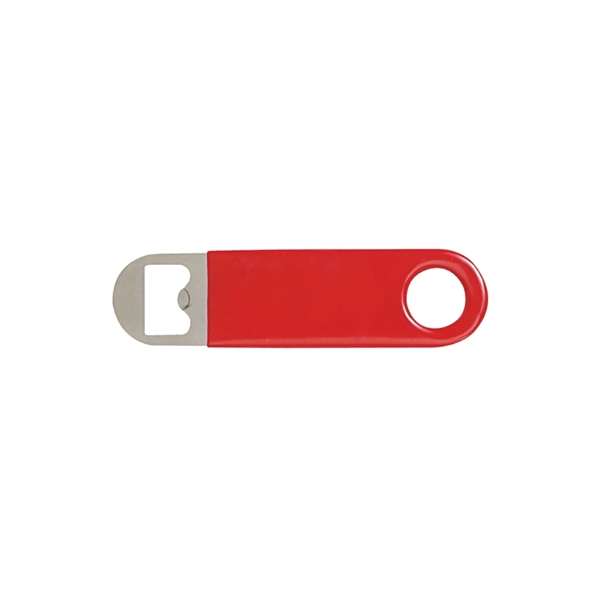 Red color option for Mini Vinyl Wrapped Paddle Style Bottle Opener