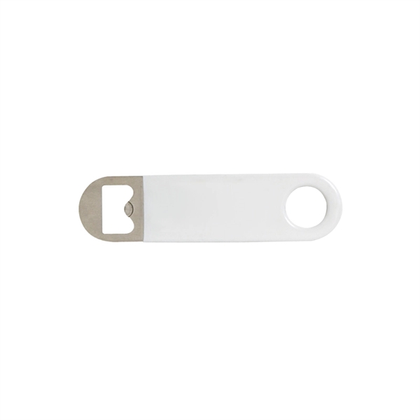 White color option for Mini Vinyl Wrapped Paddle Style Bottle Opener
