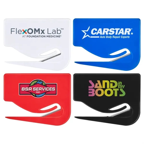 Red color option for Letter Opener With Metal Tip Blade