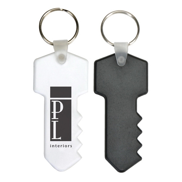 White color option for Clearance! Key Soft Pvc Keytag