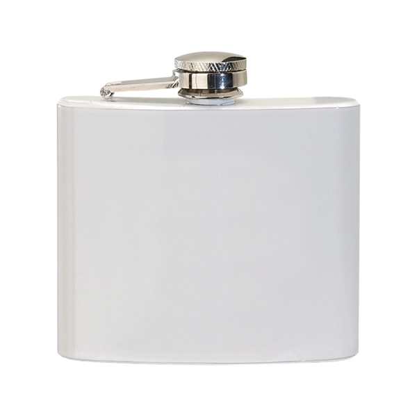 White color option for 5 Oz. Stainless Steel Flask