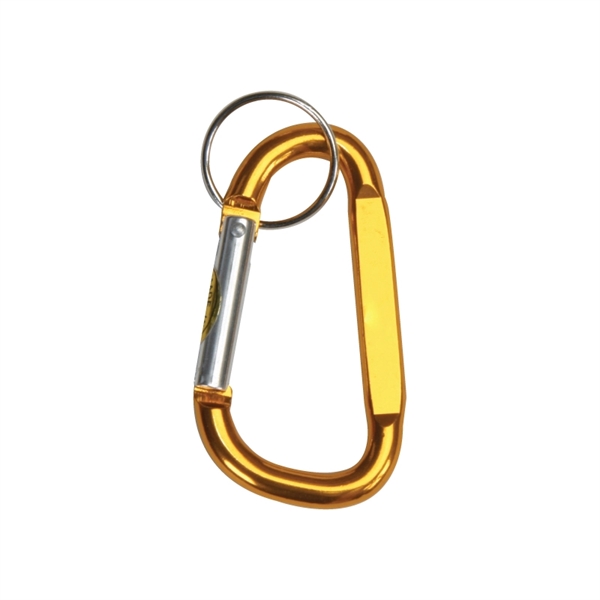 Gold color option for Anodized Aluminum Carabiner Keyring