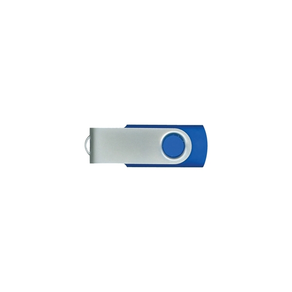 Blue color option for Steel Swiveling Usb Flash Drive (1 Gb   32 Gb+)