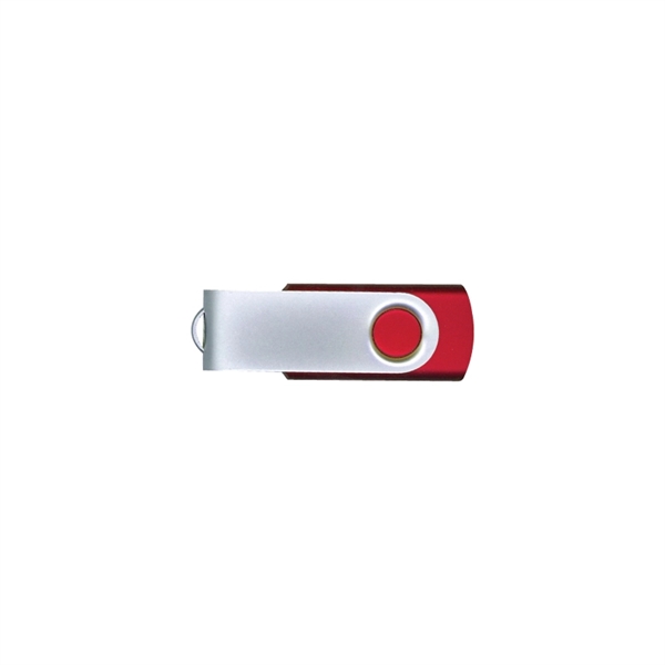 Red color option for Steel Swiveling Usb Flash Drive (1 Gb   32 Gb+)