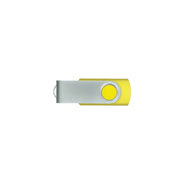Yellow color option for Steel Swiveling Usb Flash Drive (1 Gb   32 Gb+)