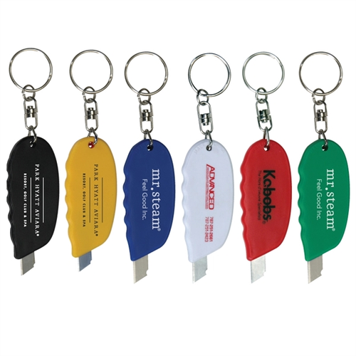 Main photo of Mini Blade Box Cutter Knife W/Grip Handle Keyring