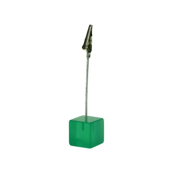 Green color option for Clearance! Cube Memo / Photo Holder