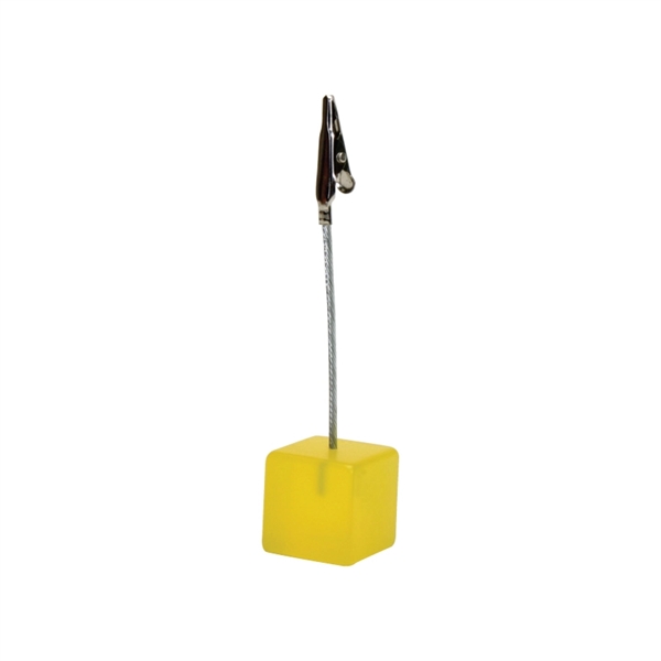 Yellow color option for Clearance! Cube Memo / Photo Holder