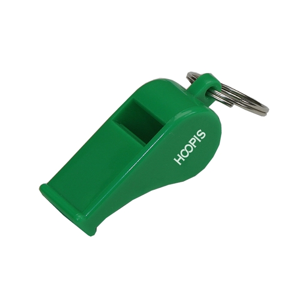 Green color option for Clearance Item! Plastic Whistle Keyring