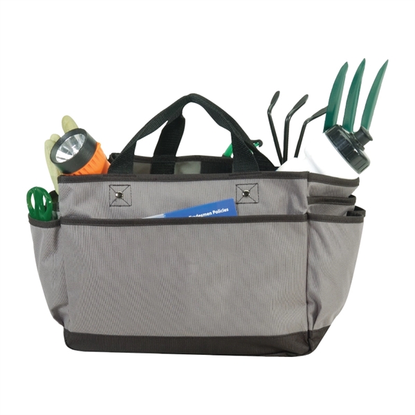 Dark Gray-Black color option for Deluxe Gardener's Tote Bag