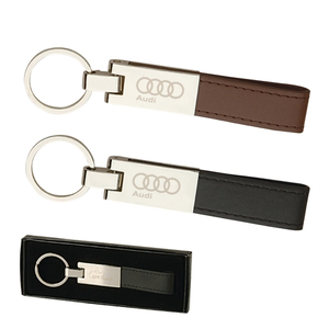 Photo of Leather And Silver Keyring