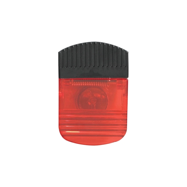 Red color option for Jumbo Spring Loaded Magnetic Memo Clip W/Rubber Grip