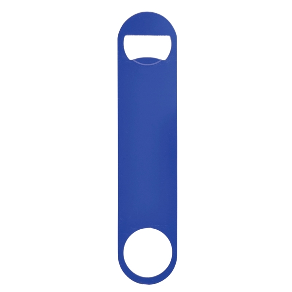 Blue color option for Paddle Style Powder Coated Steel Bottle Opener