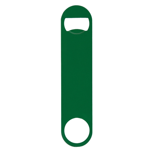 Green color option for Paddle Style Powder Coated Steel Bottle Opener