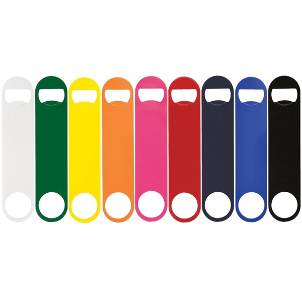 Orange color option for Paddle Style Powder Coated Steel Bottle Opener