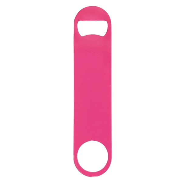 Pink color option for Paddle Style Powder Coated Steel Bottle Opener